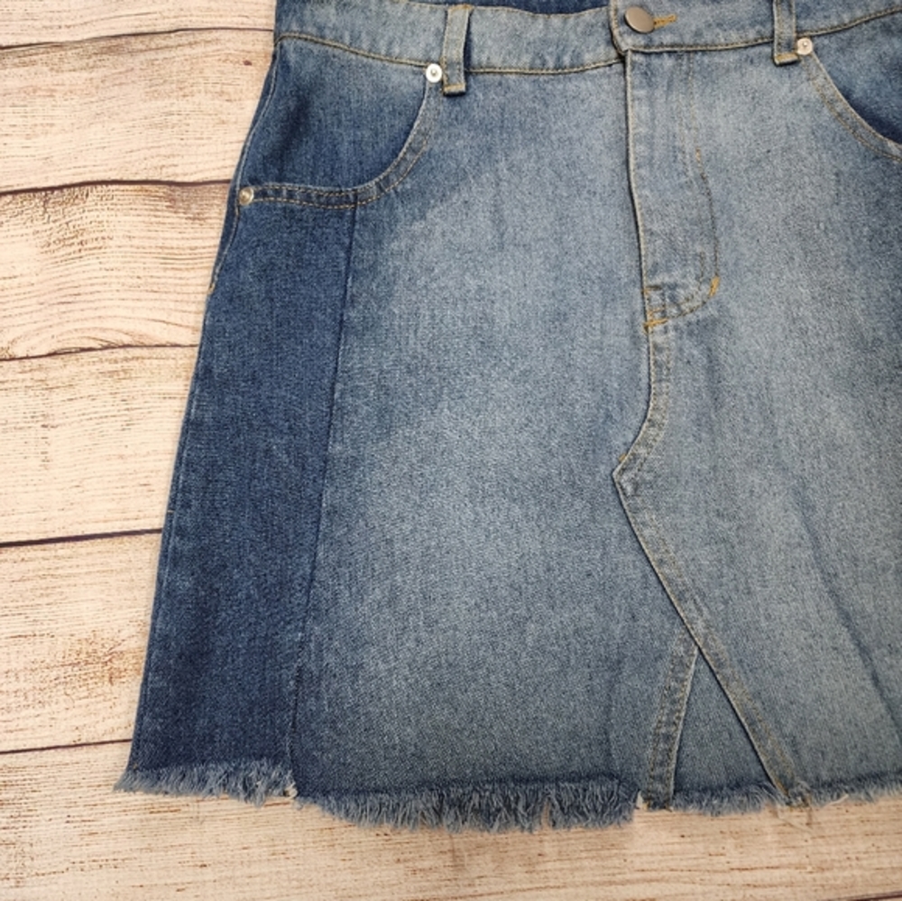 Altar'd State Denim Mini Skirt‎ - Picture 2 of 5